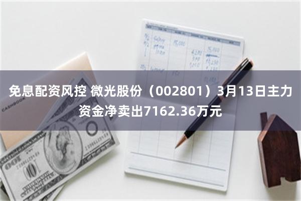 免息配资风控 微光股份（002801）3月13日主力资金净卖出7162.36万元