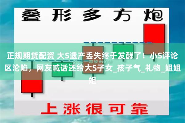 正规期货配资 大S遗产丢失终于发酵了！小S评论区沦陷，网友喊话还给大S子女_孩子气_礼物_姐姐