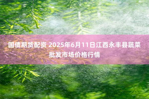 国债期货配资 2025年6月11日江西永丰县蔬菜批发市场价格行情