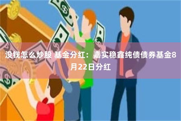 没钱怎么炒股 基金分红：嘉实稳鑫纯债债券基金8月22日分红